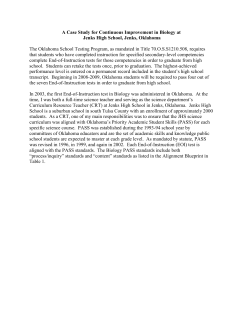 A Case Study for Continuous Improvement in