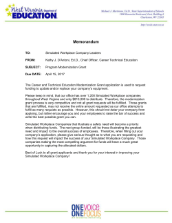 Program Modernization Grant Application