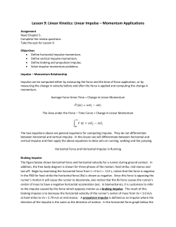Lesson 9 Impulse-Momentum in Excel