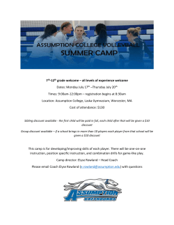 Flyer - Pumas Volleyball Club