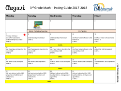 Monday Tuesday Wednesday Thursday Friday