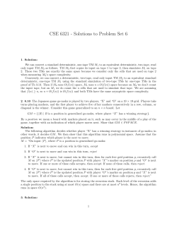 CSE 6321 - Solutions to Problem Set 6