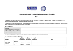 Self-Assessment Checklist &ndash; UNI-0