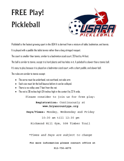 FREE Play! Pickleball