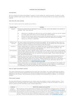 Cookies Info Page Template