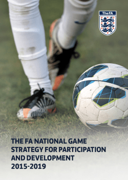 the fa national game strategy for participation and