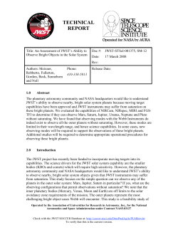 An Assessment of JWST`s Ability to Observe Bright