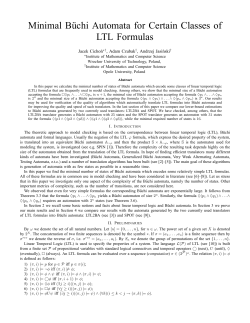 Minimal Buchi Automata for Certain Classes of LTL Formulas