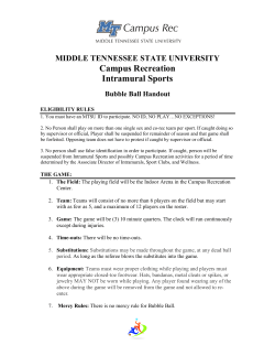 Bubble Ball - Middle Tennessee State University