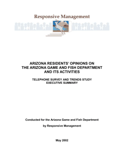 executive summary - Responsive Management