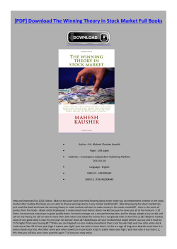 The Winning Theory in Stock Market