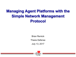 Managing Agent Platforms with SNMP