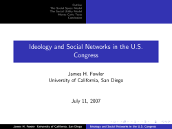 Ideology and Social Networks in the US Congress