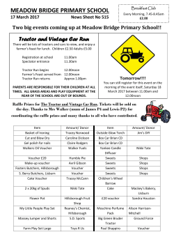 17 March 2017 - Meadow Bridge Primary School