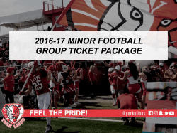 2016-17 minor football group ticket package feel the