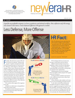 Less Defense, More Offense