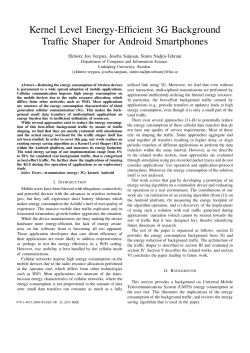 Kernel Level Energy-Efficient 3G Background Traffic