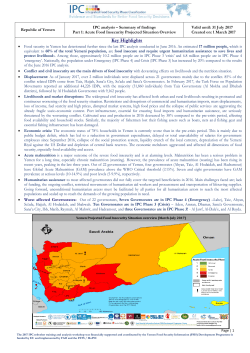 Yemen - Integrated Food Security Phase Classification
