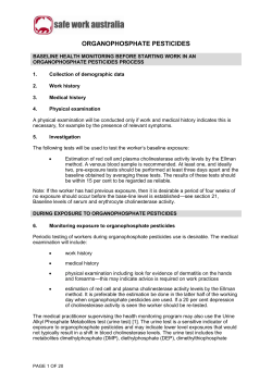 Organophosphate pesticides