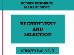 SELECTION METHODS Cont