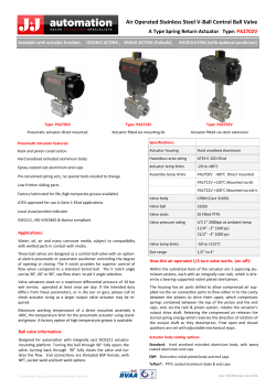 Air Operated Stainless Steel V