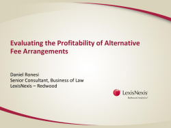 Evaluating the Profitability of Alternative Fee