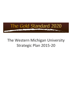 The Western Michigan University Strategic Plan 2015-20