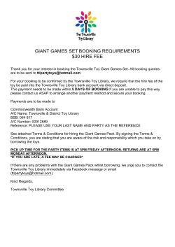 Giant games set - Townsville Toy Library