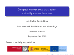 Compact convex sets that admit a strictly convex function