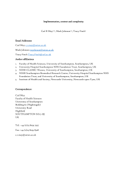 Implementation, context and complexity