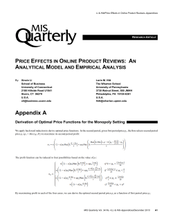 Price Effects in Online Product Reviews