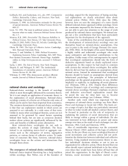 Rational-choice sociology