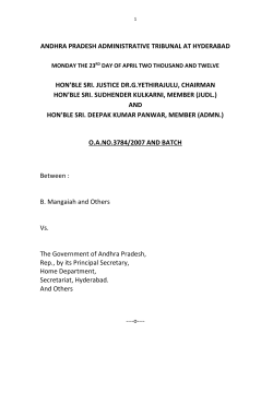 GOMs.No.674 GAD dt.07.09.2007 - Andhra Pradesh Administrative
