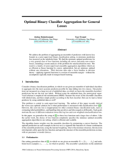 Optimal Binary Classifier Aggregation for General Losses