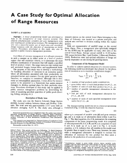 A Case Study for Optimal Allocatio of Range Resources