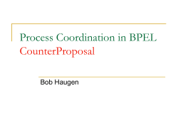 Process Coordination in BPEL Issues and Choices