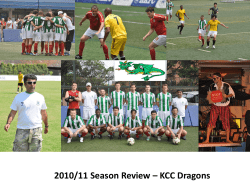 KCC FOOTBALL SECTION 2010/11