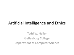 Artificial Intelligence and Ethics