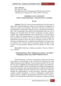 http://perspectives-ism.eu | | 93 Kmec Miroslav Doc. Mgr. Dr., PhD