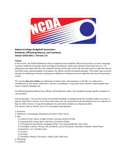ncda_rules_2011-v2 - National Collegiate Dodgeball Association