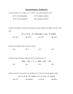Electrochemistry
