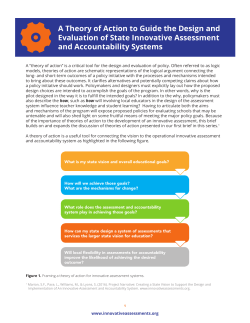 A Theory of Action to Guide the Design and Evaluation of State