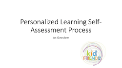 Personalized Learning Self-Assessment Process