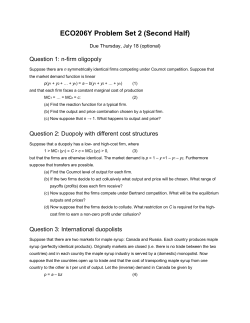 ECO206Y Problem Set 2 (Second Half)