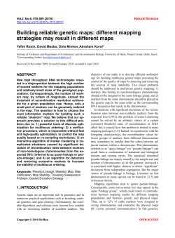 Building reliable genetic maps: different mapping strategies may