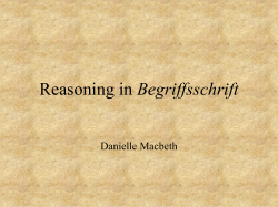 Reasoning in Begriffsschrift