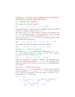 Chapter 5 A priori error estimates for nonconfor