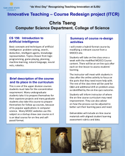 CS 156: Introduction to Artificial Intelligence Course Redesign