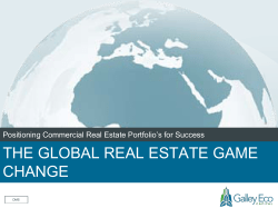 The global real estate game change