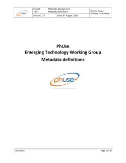 Meta Data Management